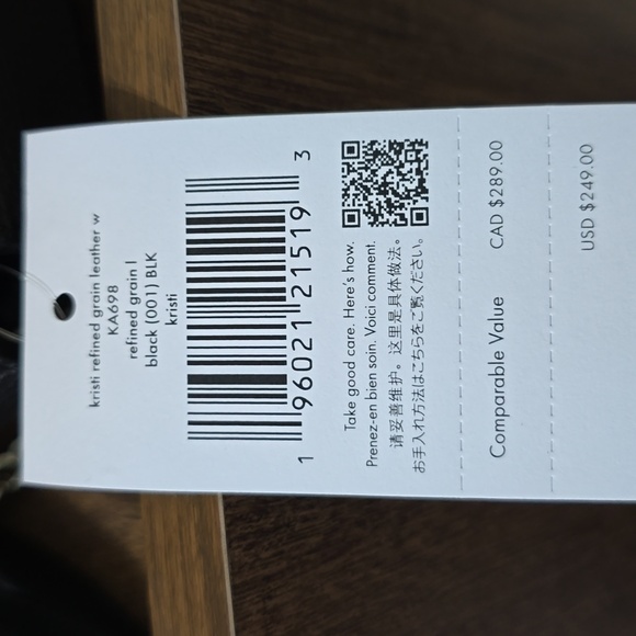 NWT Kate Spade Kristi Chain Flap Crossbody In Black - Picture 6 of 6